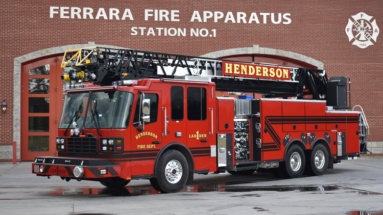 Henderson (KY) Fire Department Goes to Ferrara for HD-107-Foot Aerial Ladder