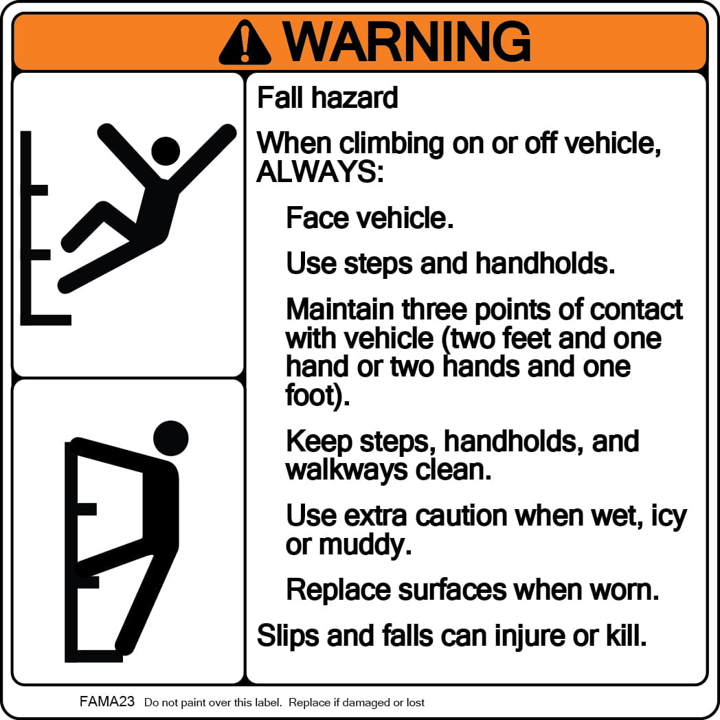 Climbing sign