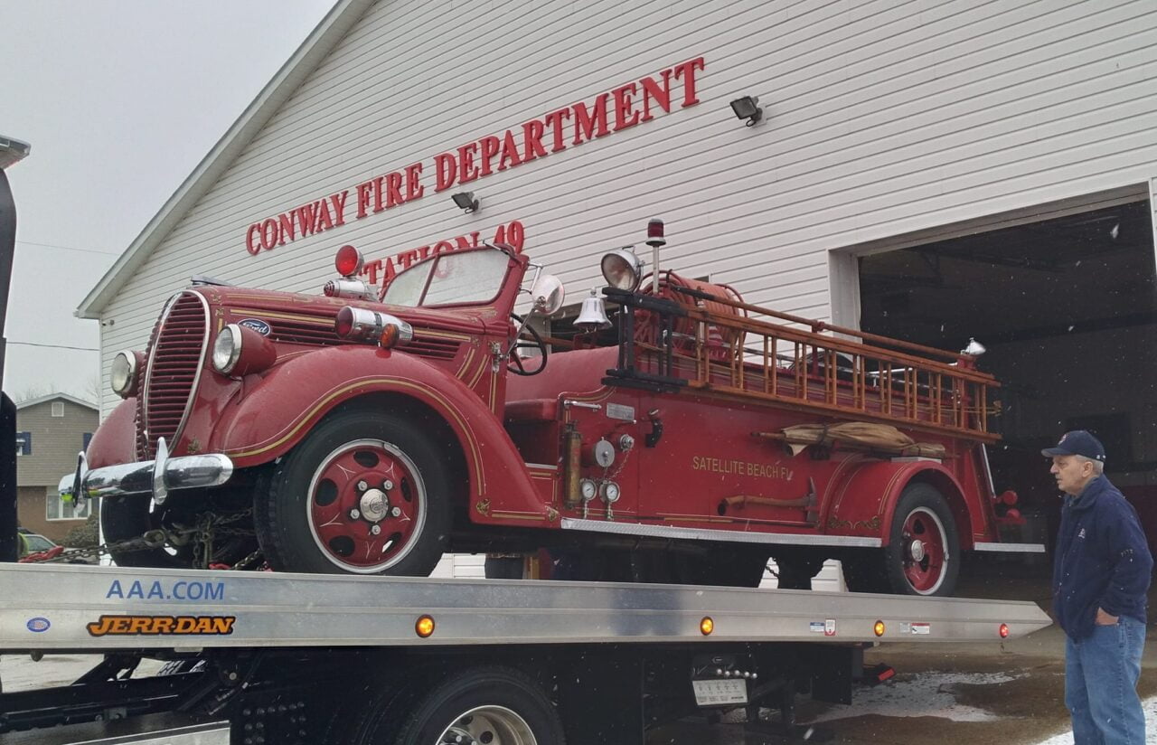 1938 Darley Returns to Conway Fire Department 50 Years Later