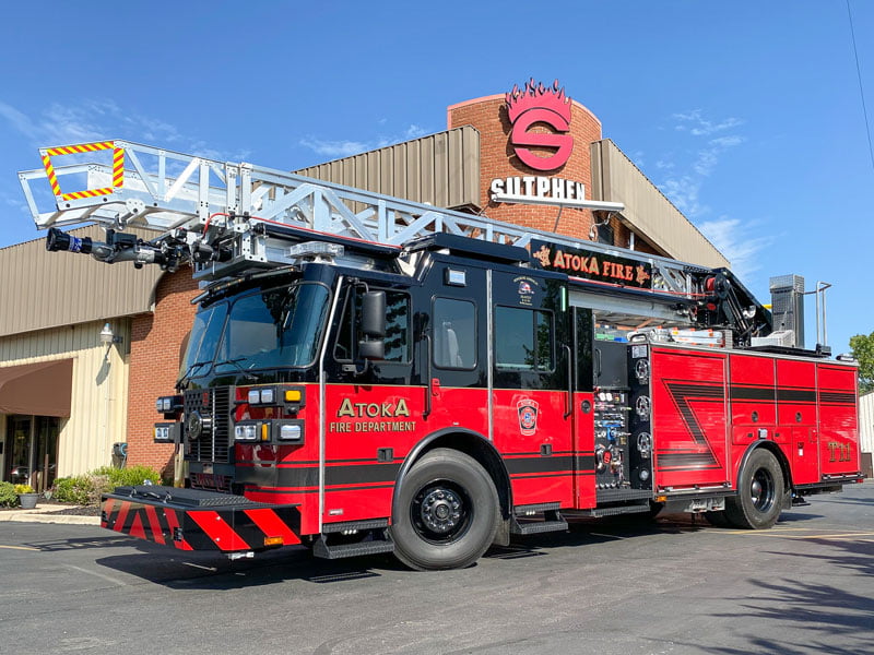 Atoka (TN) Fire Department Gets Sutphen SLR 75 Aerial-Ladder Quint