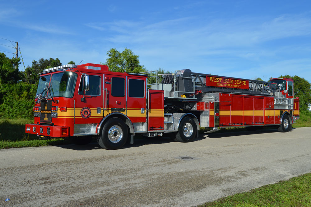 KME Delivers 101-Foot Tractor-Drawn AerialCat to West Palm Beach (FL) FD