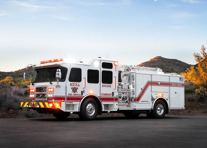 Mesa (AZ) Unveils E-ONE Vector — the State’s First All-Electric North American Style Fire Truck