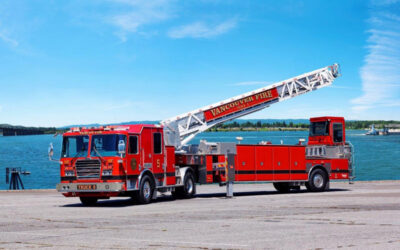 Vancouver (WA) FD Replaces Tractor Drawn Aerial With New KME Tiller