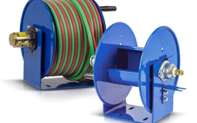 Coxreels® Compact 100W Welding Hose and 100WCL Welding Cable Hand Crank Reels