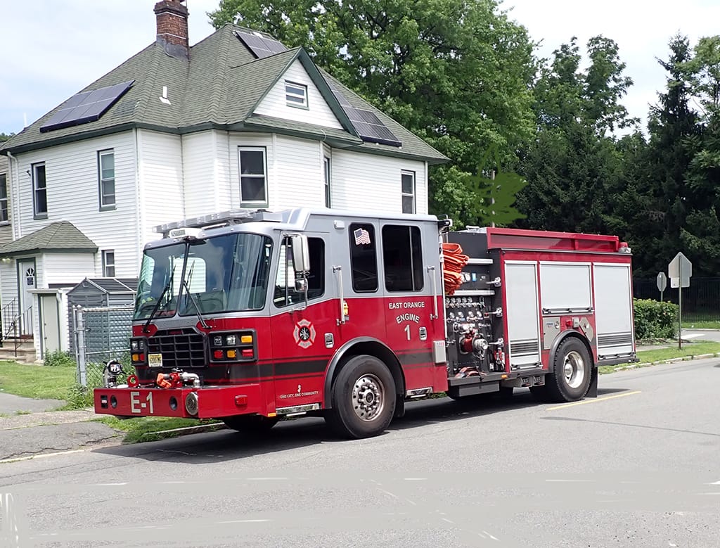 East Orange (NJ) Fire Department, Ferrara pumper.